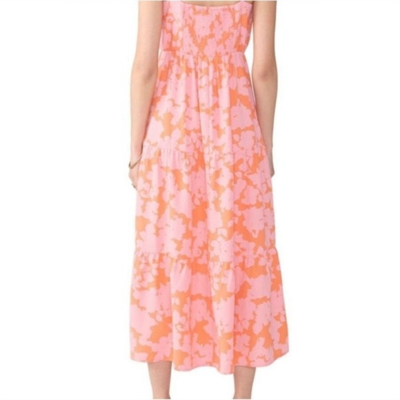 Social Standard by Sanctuary Pink Orange Floral Maxi Dress Medium - Picture 3 of 10